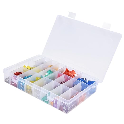 FTVOGUE 300Pcs Car Assortment Kit, Quick Blow Circuit Protection for Auto 2A-40A, Ideal for Vehicle Overload Prevention
