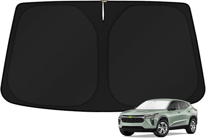 KUST Windshield Sun Shade for Chevy Trax 2024 2025 2026 Chevrolet Trax LS/1RS/LT/2RS/ACTIV Accessories Sun Shade Window Sun Visor Protector Foldable Blocks UV Rays Keep Your Car Cooler
