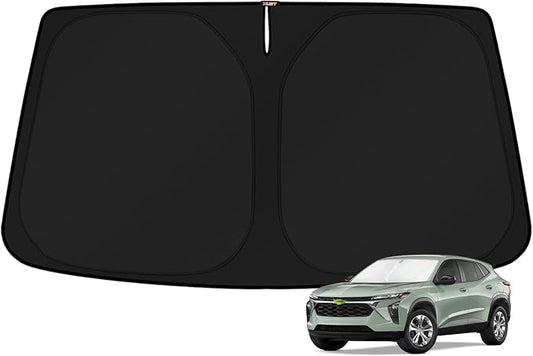 KUST Windshield Sun Shade for Chevy Trax 2024 2025 2026 Chevrolet Trax LS/1RS/LT/2RS/ACTIV Accessories Sun Shade Window Sun Visor Protector Foldable Blocks UV Rays Keep Your Car Cooler