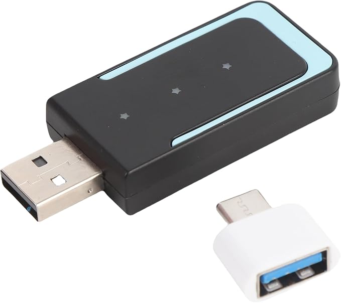 2 in 1 Wireless CarPlay Adapter, Wired to Wireless Converter for CarPlay and Android Auto, Bluetooth 5.0 WiFi Plug and Play Car Dongle CP508A (CP508A)