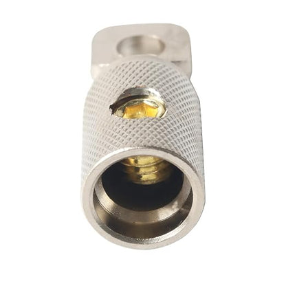 0 Gauge Wire Terminal Connectors 5/16 Ring Wiring Connector Car Audio Amplifier Power Ground 0AWG Cable Terminals 2PCS with Adhesive Heat Shrink Tubing