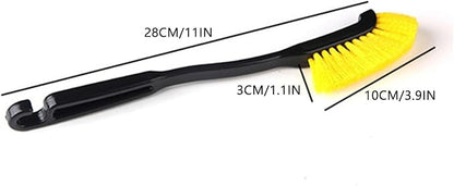 Car Tire Wash Brush - Long Handle Tire Cleaner Brush | Nylon Bristles Wheel Cleaning Brush | Car Detailing Brush Kit