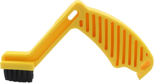 Polishing Pad Cleaner Tool, Durable Cleaning Tool Versatile Foam Pad Brush, Stiff Nylon Bristles Cleaning Brush for Car Auto Detailing/Detailing Enthusiasts, Yellow
