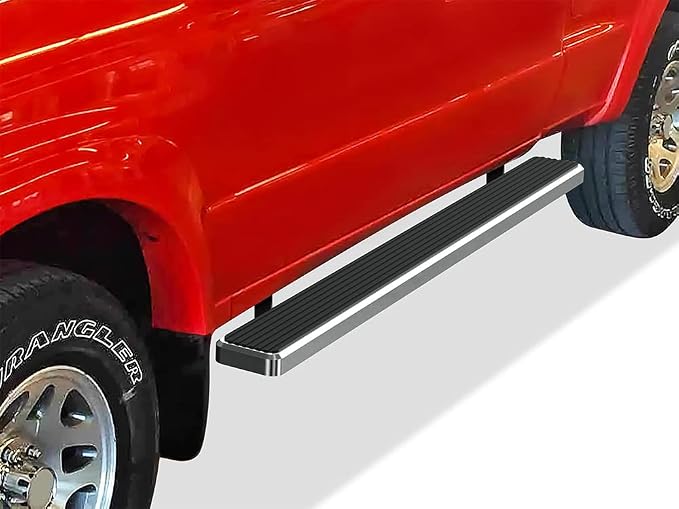 APS (Silver 6in 304 Stainless Steel) Running Boards Nerf Bars Side Steps Compatible with Ford Ranger Mazda B-Series 1999-2011 Super Cab 4-Door