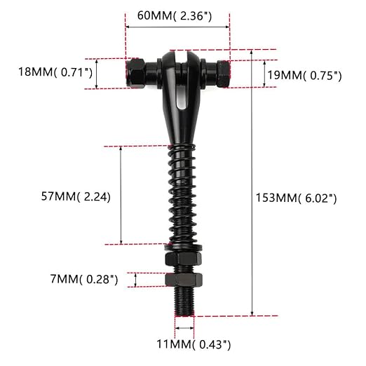 KYOSTAR Limit Strap Weld On Mounting Kit with Adjustable Clevis, Pro 8 Series Limit Strap Clevis (Adjustable)