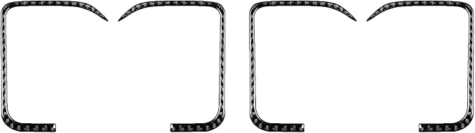 Real Premium Carbon Fiber Fit for Chevy Silverado/GMC Sierra 1500 2014-2018 for 2500/3500HD 2015-2019 Car Door Handle Frame Trim Decals Sticker Decor Auto Interior Accessories Cover Black