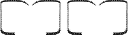 Real Premium Carbon Fiber Fit for Chevy Silverado/GMC Sierra 1500 2014-2018 for 2500/3500HD 2015-2019 Car Door Handle Frame Trim Decals Sticker Decor Auto Interior Accessories Cover Black