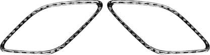 Real Premium Carbon Fiber Sticker Compatible with Audi A3 S3 RS3 8V 2013 2014 2015 2016 2017 2018 2019 Car Dashboard Sides defogging air Vent Decor Auto Interior Accessories Trim Black