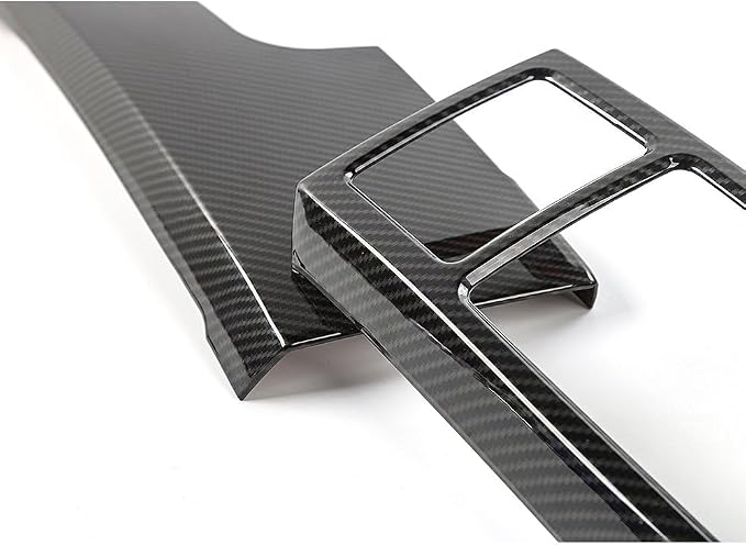 Keptrim for F150 ABS Carbon Fiber Central Console Air Conditioner Panel Trim for 2015 2016 2017 2018 2019 2020 Ford F150, 5pcs