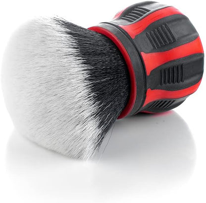 Detail Factory - Curveball XL Synthetic Brush - Ultra Soft Bristles, Comes with Storage Rack, Covers Large Area Inside or Outside Vehicles - Red