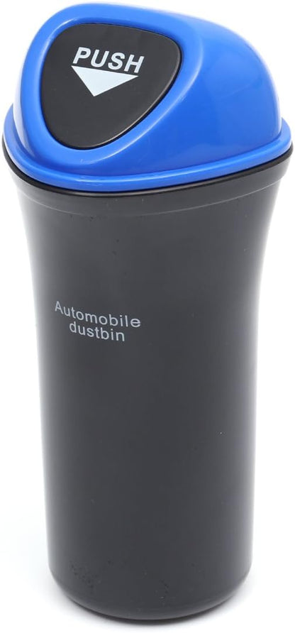 Automobile Dustbin Car Trash Can Garbage Can Leakproof Vehicle Trash Bin(Blue)