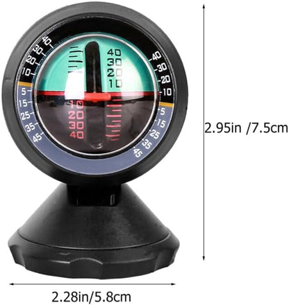 BESPORTBLE Vehicle Inclinometer Multipurpose Slope Car Balance Gauge Easy-to-use Level Meter