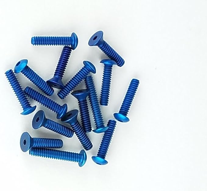 Custom Works Lightweight Sprint Car Cage Hardware Kit (Blue)