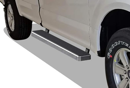 APS (304 Stainless Steel Polished Silver 5 inches) Running Boards Nerf Bars Side Steps Compatible with Ford F150 2015-2026 Regular Cab & F-250 F-350 Super Duty 2017-2026