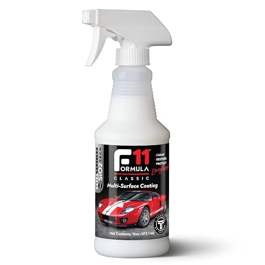 TopCoat F11 Car Polish & Sealer for Cars, Motorcycles, RVs and More – Water-Based Alternative to Ceramic Car Wax - 16 oz F11 Top Coat Spray Bottle