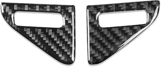 NVCNX Real Premium Carbon Fiber for Toyota 2nd Gen Tacoma Accessories 2012-2015 2013 2014 Car Dash Center Air Vent Knob Cover Interior Trim Thick Overlay Sticker Decal 2PCs