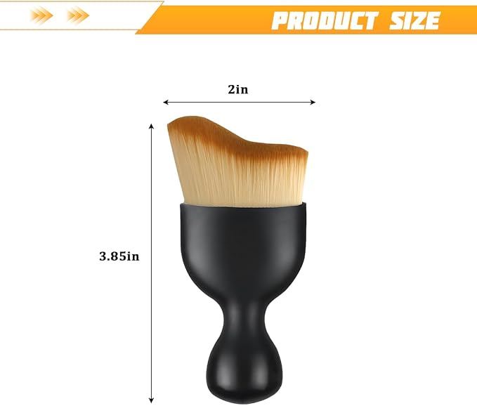 3PCS Car Detailing Brush Kit, Soft Vehicle Interior Detail Dusting Cleaning Brushes Set, Automotive Interior Dash Duster Cleaner Tool Kit, Universal for Most Vehicles