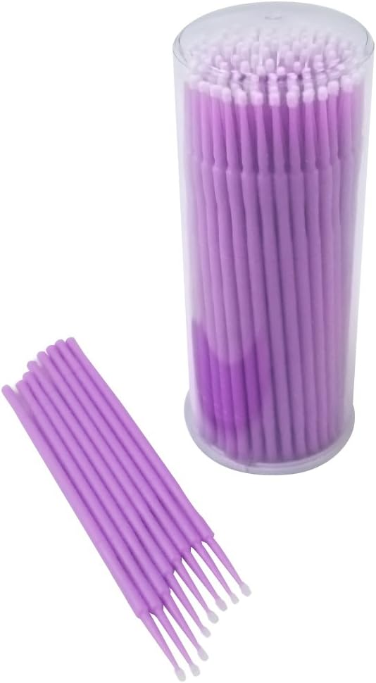 ATLIN Touch Up Paint Brushes, 100 Pack of 1.5mm Disposable Micro Applicators for Automotive Paint Chip Repair