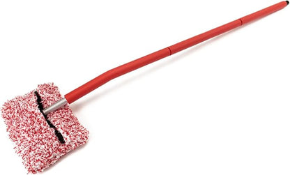 Mitt on a Stick PRO+ | Extendable Car Wash Brush, Mop, Mitt, Sponge | Red with Korean Dragon Microfiber Cover