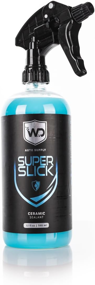 Super Slick Ceramic Sealant - Hydrophobic Ceramic Sealant with Gloss Amplifiers; Ready-to-Use Formula; Safe on All Exterior Surfaces - 32 oz
