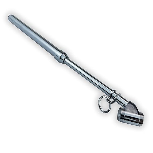 Haltec GA-135S Dual Foot Truck Service Angled Chrome Tire Air Gauge. Measures 10-150 PSI in 2 PSI Increments with Metal Indicator Bar.