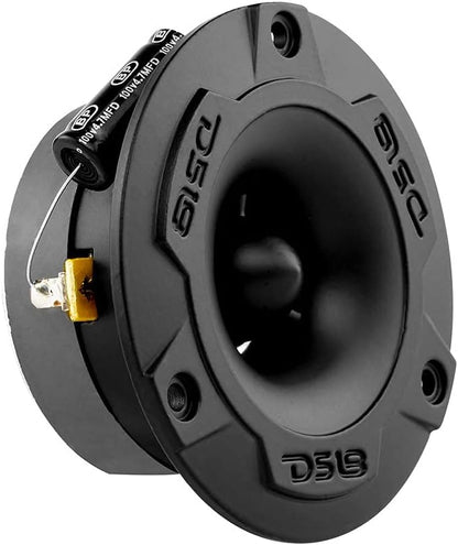 DS18 PRO-GM8.4PK Mid and High Complete Package - Includes 2X Midrange Loudspeaker 8" and 2X Aluminum Super Bullet Tweeter 1" Built in Crossover - Door Speakers for Car or Truck Stereo Sound System