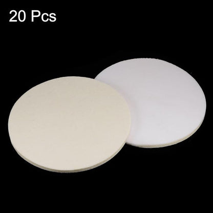 HARFINGTON 20pcs Wool Felt Polishing Pads, 7 Inch Buffing Wheel Polish Pad Flocking Hook & Loop Back for Car Glass Plastic Metal Stone
