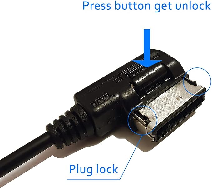 Bluetooth Adapter Compatible with Mercedes Benz Car Apple Android Phone Music MMI Interface Wireless Cable Capable Devices