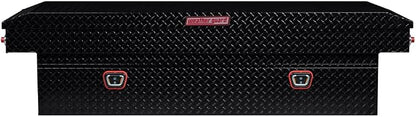 Weather Guard Saddle Truck Tool Box Aluminum Full Extra Wide Gloss Black