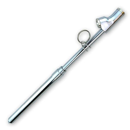 Haltec GA-155S-RCL-HD Recalibratable Dual Foot Truck Service Straight On and 30 Degree Angled Chrome Tire Air Gauge. Measures 10-150 PSI in 2 PSI Increments with Metal Indicator Bar.