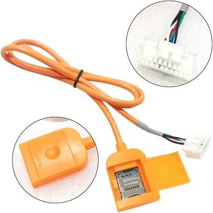4G 20P SIM Card Slot Adapter Cable Connector for Android Car Radio Head Unit, Network Functions, for In-Dash Navigation Systems