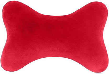 Car Headrest Pillow, Soft & Comfortable Memory Foam Car Neck Pillow for Driving Fatigue Relieve, Universal Cars Head Rest Pillows with Adjustable Strap, Car Interlor Accessorles (Red)