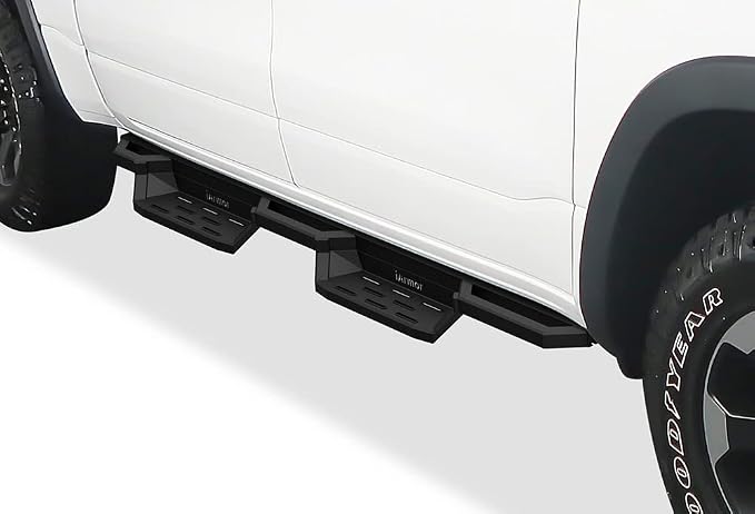 APS Stainless Steel Pocket Steps Running Boards Side Bars Compatible with Ram 1500 2019-2026 Crew Cab (Will Not Fit 2018 Previous Generation Build in 19-24)