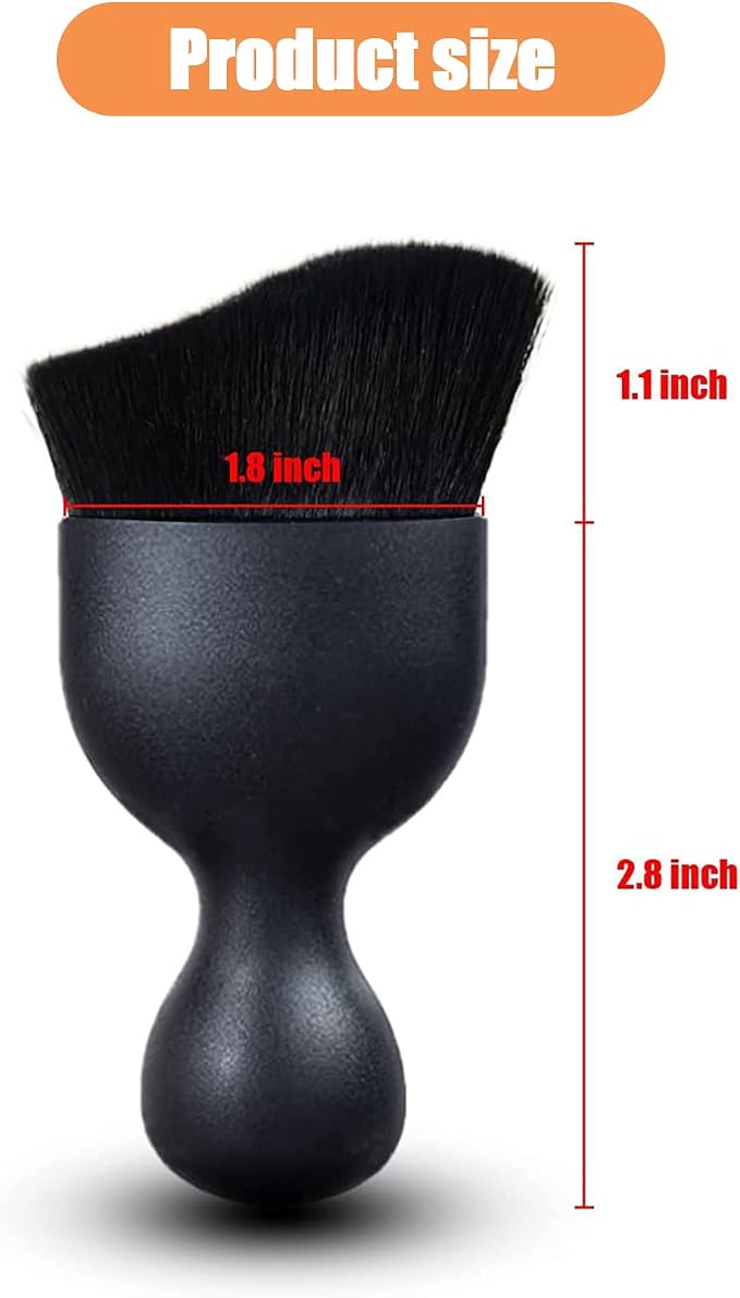 1 PC Car Interior Dust Brush, Auto Scratch Free Detailing Brush, Soft Car Interior Cleaning Brush Auto Accessories for Automotive Dashboard, Air Conditioner Vents, Computer (Black)