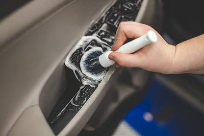 Detail Factory - Synthetic Detailing Brush Set - Ultra-Soft Interior Car Cleaning Brushes for, Screens, Emblems, & Tight Spaces - White