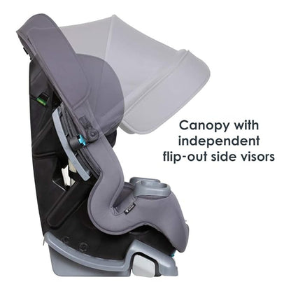 Baby Trend Cover Me™ 4-in-1 Convertible Car Seat, Vespa – Built-in Canopy, 4-Stage Growth System, Plush Comfort Padding, Multi-Position Recline