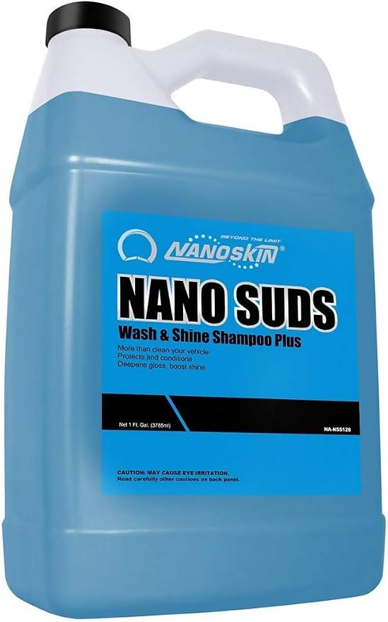 Nanoskin NANO SUDS Foaming Car Wash Shampoo 1 Gallon - Works with Foam Cannon, Foam Gun, Bucket Washes, Car Soap for Pressure Washer | Safe for Cars Trucks, Motorcycles, RVs & More | Fruity Scented