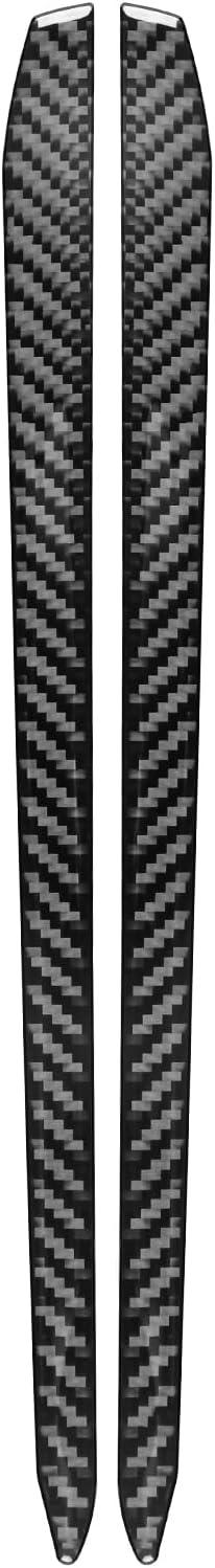 NVCNX Real Premium Carbon Fiber for Toyota Tundra 2022-2026 / Sequoia 2023-2026 2024 2025 Truck Pickup SUV Car Center Console Sides Strip Cover Interior Trim Accessories Overlay Sticker Decal 2PCs