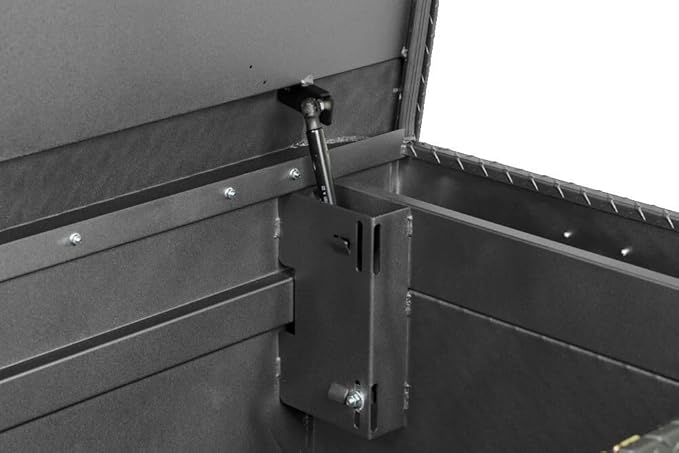 Weather Guard Saddle Truck Tool Box Aluminum Full Extra Wide Textured Matte Black