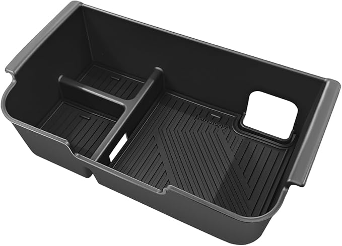 Muslogy Center Console Organizer Compatible with 2005-2021 Nissan Frontier & 2005-2012 Nissan Pathfinder Accessories Middle Console Divider Storage Box Armrest Insert Tray with Anti-Slip Mats