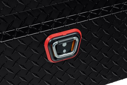 Weather Guard Saddle Truck Tool Box Aluminum Full Extra Wide Gloss Black