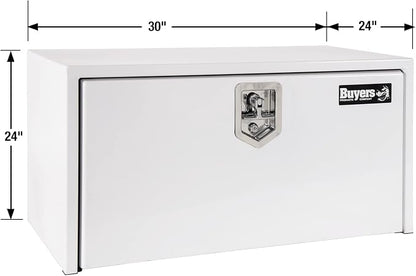 Buyers Products 1704403 Steel Underbody Truck Box, White, 24 x 24 x 30 Inch
