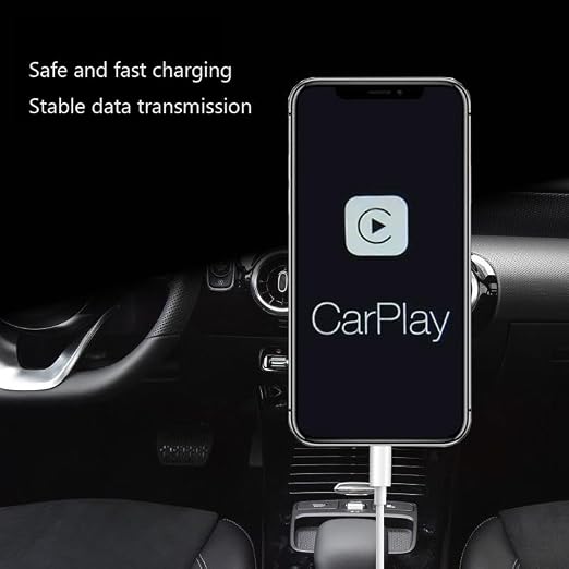 Car Carplay Cable for iPhone 17 15 16 /Air/ Pro Max, USB A to USB C for Carplay USB Cord, Car Charger for iPhone 17 Air Charging Cable, iPad Pro, iPad Air 5th, Mini 6th Gen Car Charger Cord 3FT(Black)
