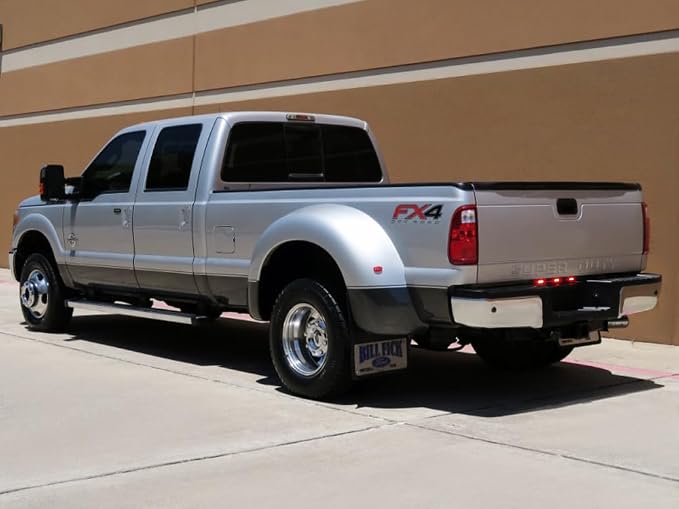 iJDMTOY OEM-Spec Red Lens 9-LED Rear Truck Bed Mounted Center Tailgate Running Light Bar, Compatible with 1999-2010 Ford F-250 F-350 F-450 DRW, Also Fit Other Truck/Pickup