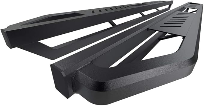 APS 6.5in Side Armor Stainless Steel Running Boards Compatible with Chevy Silverado GMC Sierra 1500 2019-2026 Crew Cab & 2500 HD 3500 HD 2020-2026 (Silverado 1500 LTD Sierra 1500 LD 2022)