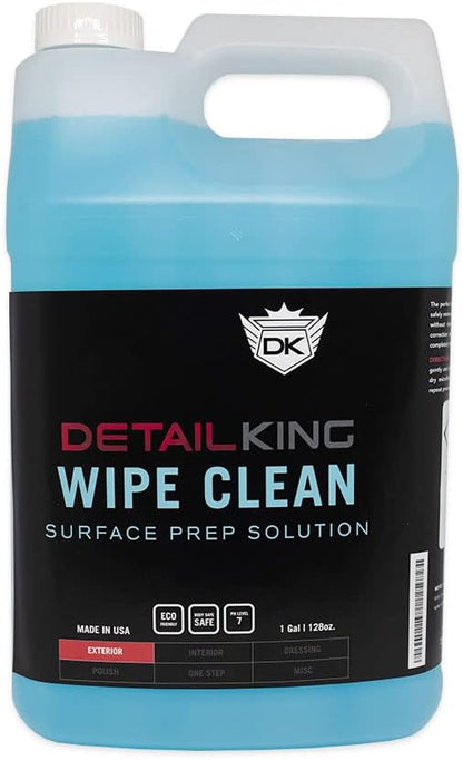 Detail King Wipe Clean - Car Surface Cleaner - Ceramic Coating Prep - Car Wax Remover - Polish Remover (Gallon)