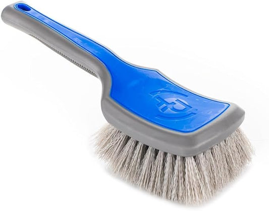 Detail Factory - ProGrip XL Tire Brush - Ergonomic ProGrip Handle - Stiff Synthetic Bristles to Cut Through Grime - Avalanche