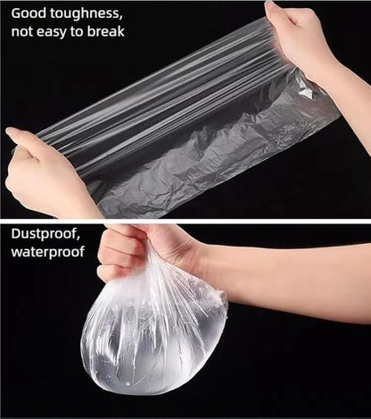 Disposable Steering Wheel Covers 100PCS PE Plastic Clear Protectors with Stretch Elastic for Scratch Prevention Universal Fit Car Interior Accessories