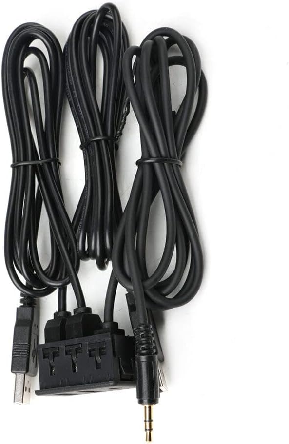 Car Dash Flush Mount AUX USB Port 1.5M Panel Dual USB Extension Cable Adapter