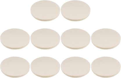 HARFINGTON 10pcs Wool Felt Polishing Pads, 4 inch Buffing Wheel Polish Pad Flocking Hook & Loop Back for Car Glass Plastic Metal Stone